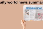 daily world news summary