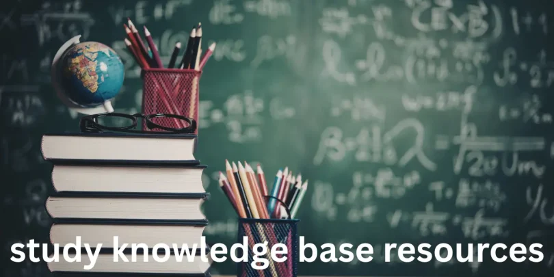 study knowledge base resources